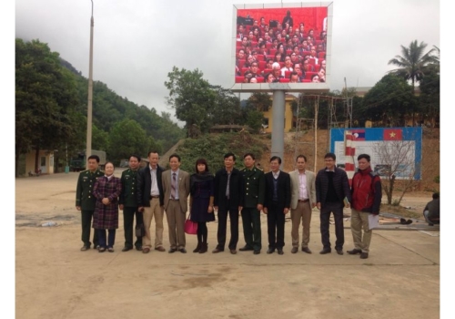 Màn hình LED cửa khẩu Na Mèo, Thanh Hóa